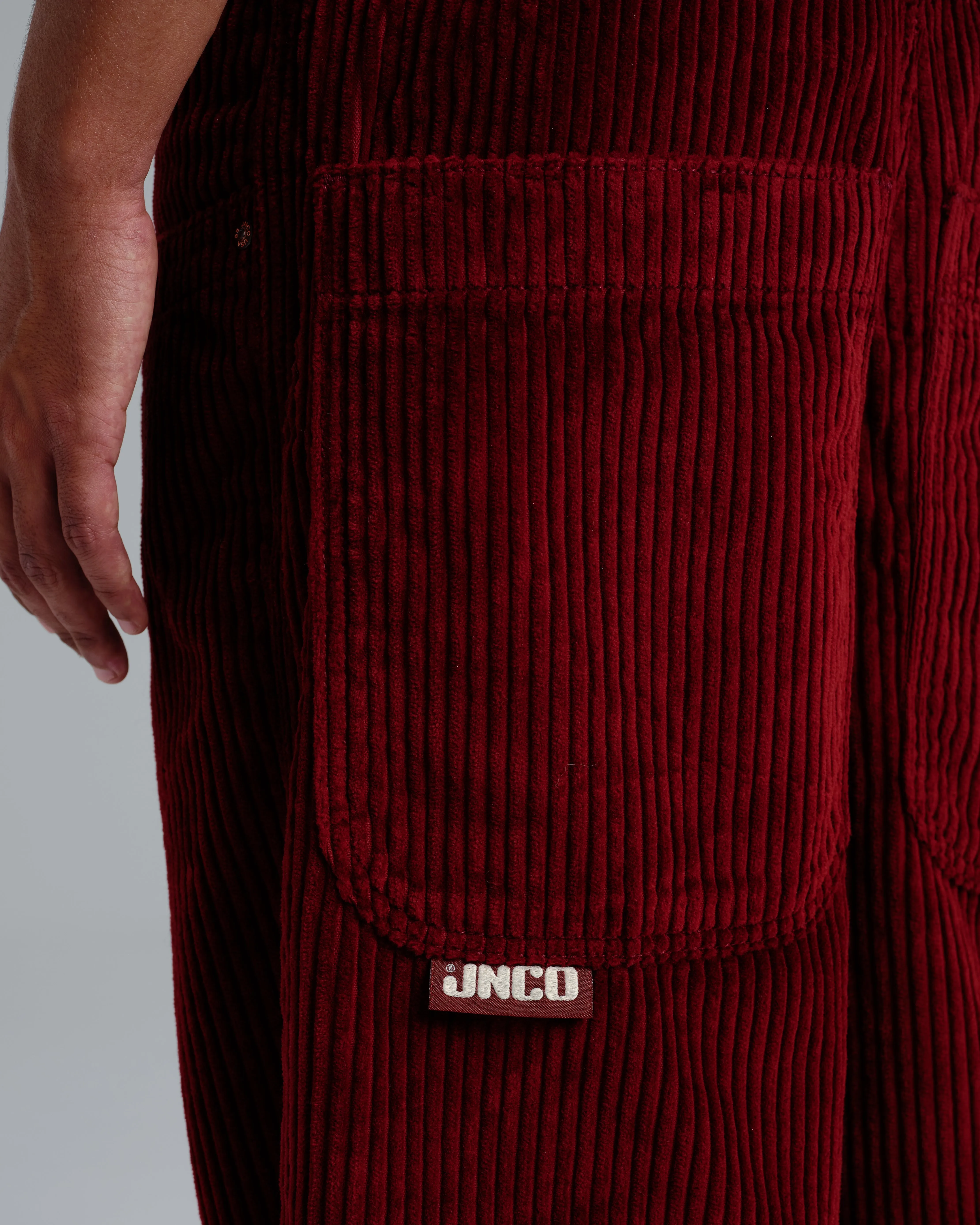 101 Twin Cannon. 26. 4 Wale Corduroy. Burgundy.