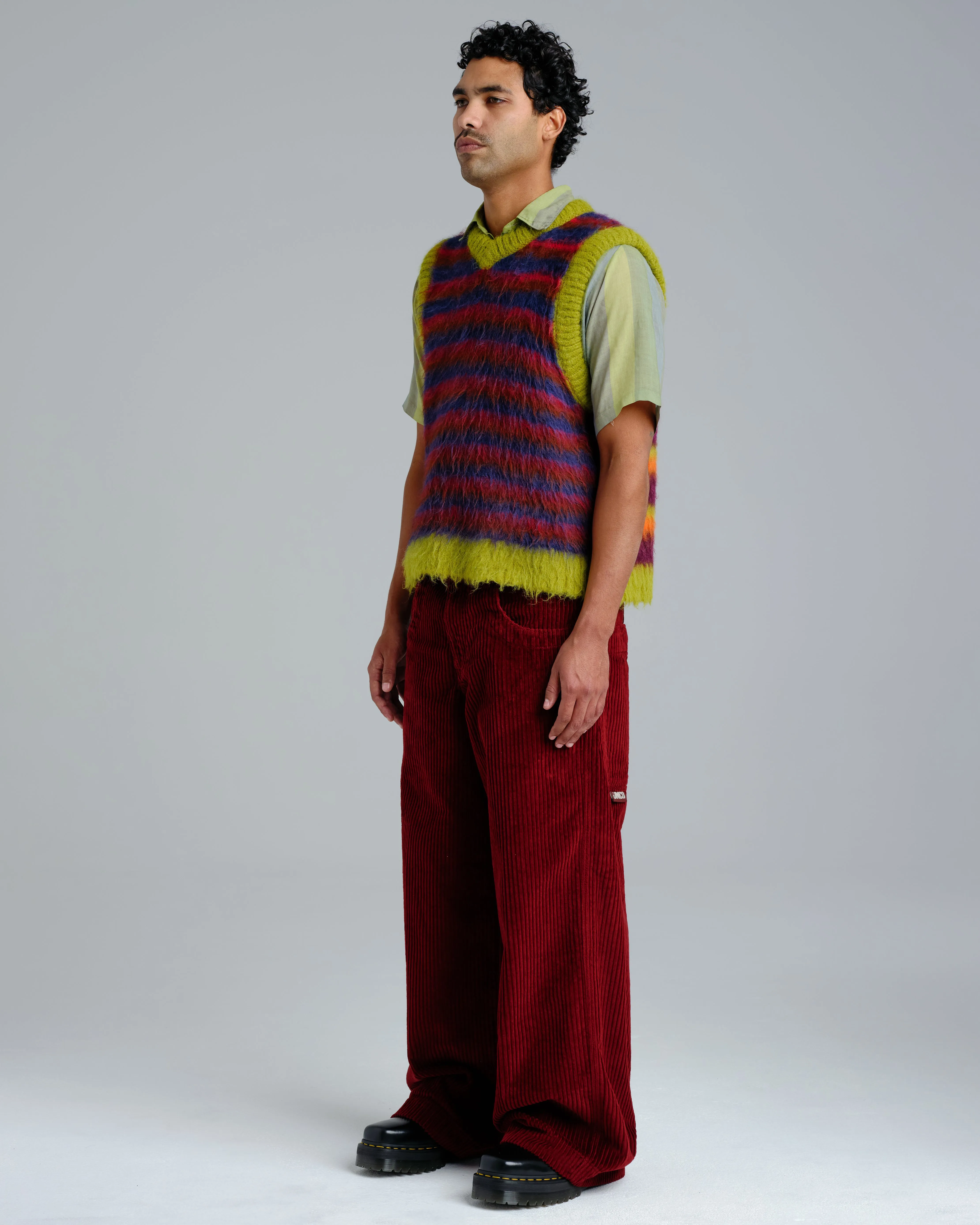 101 Twin Cannon. 26. 4 Wale Corduroy. Burgundy.