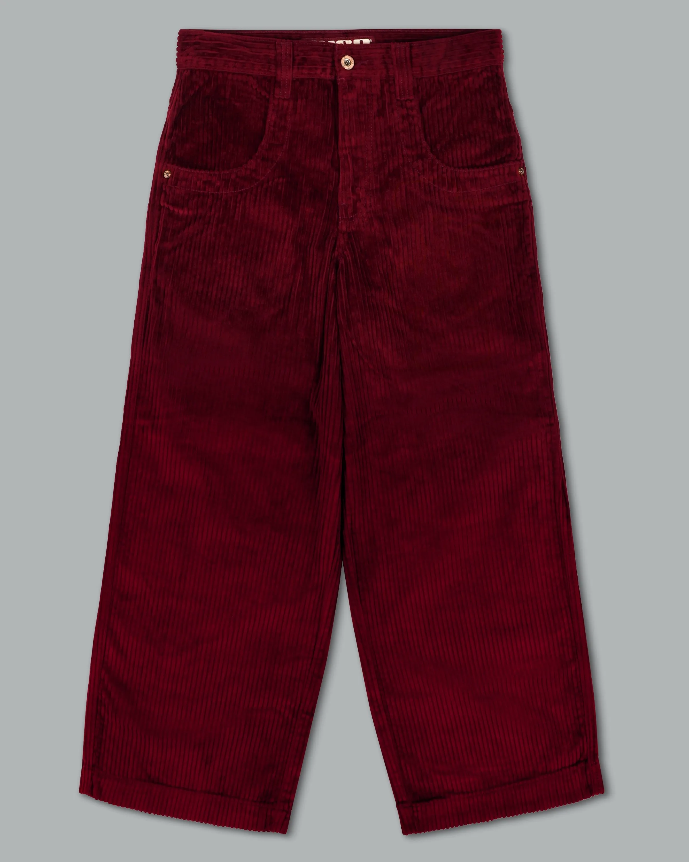 101 Twin Cannon. 26. 4 Wale Corduroy. Burgundy.