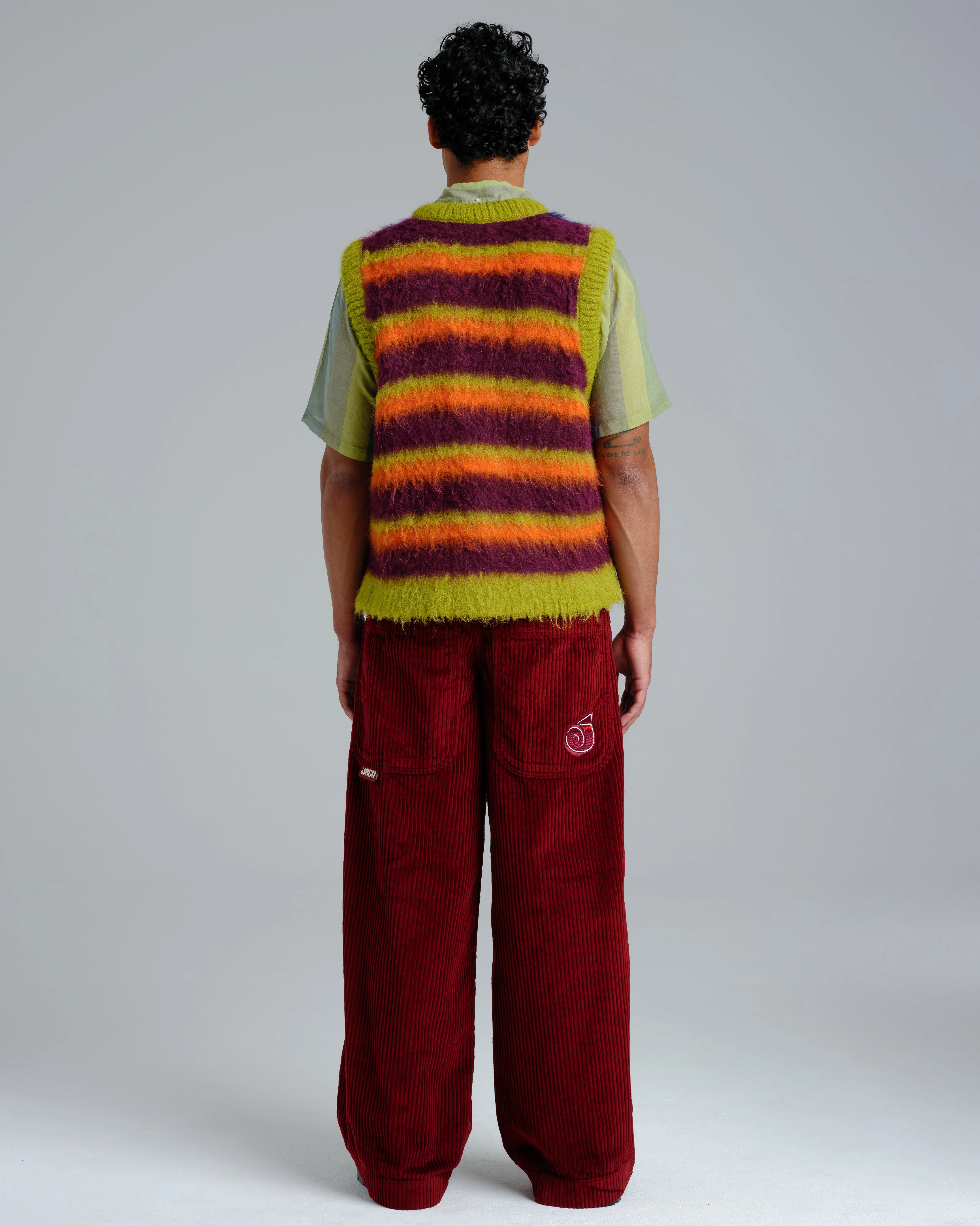 101 Twin Cannon. 26. 4 Wale Corduroy. Burgundy.