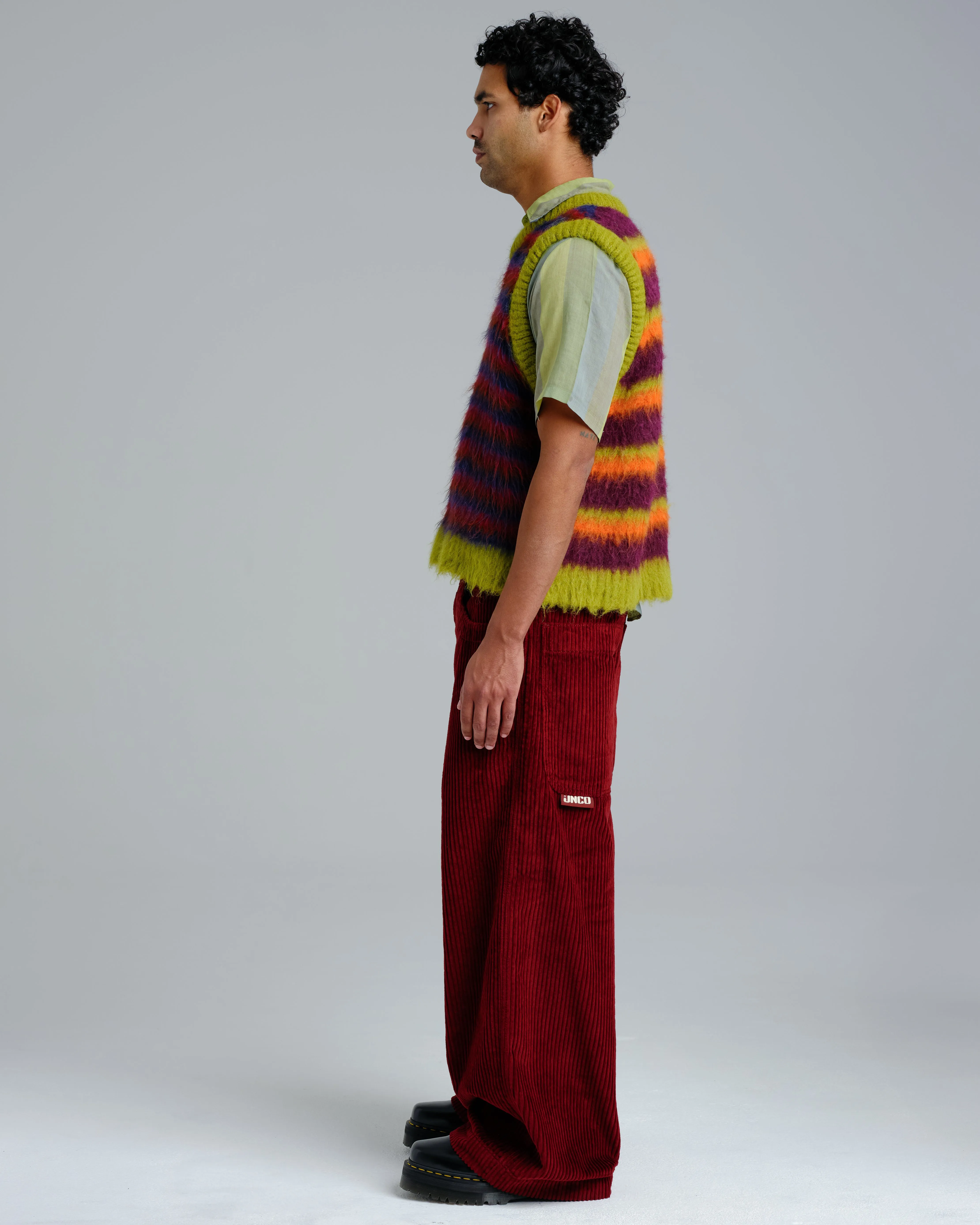 101 Twin Cannon. 26. 4 Wale Corduroy. Burgundy.
