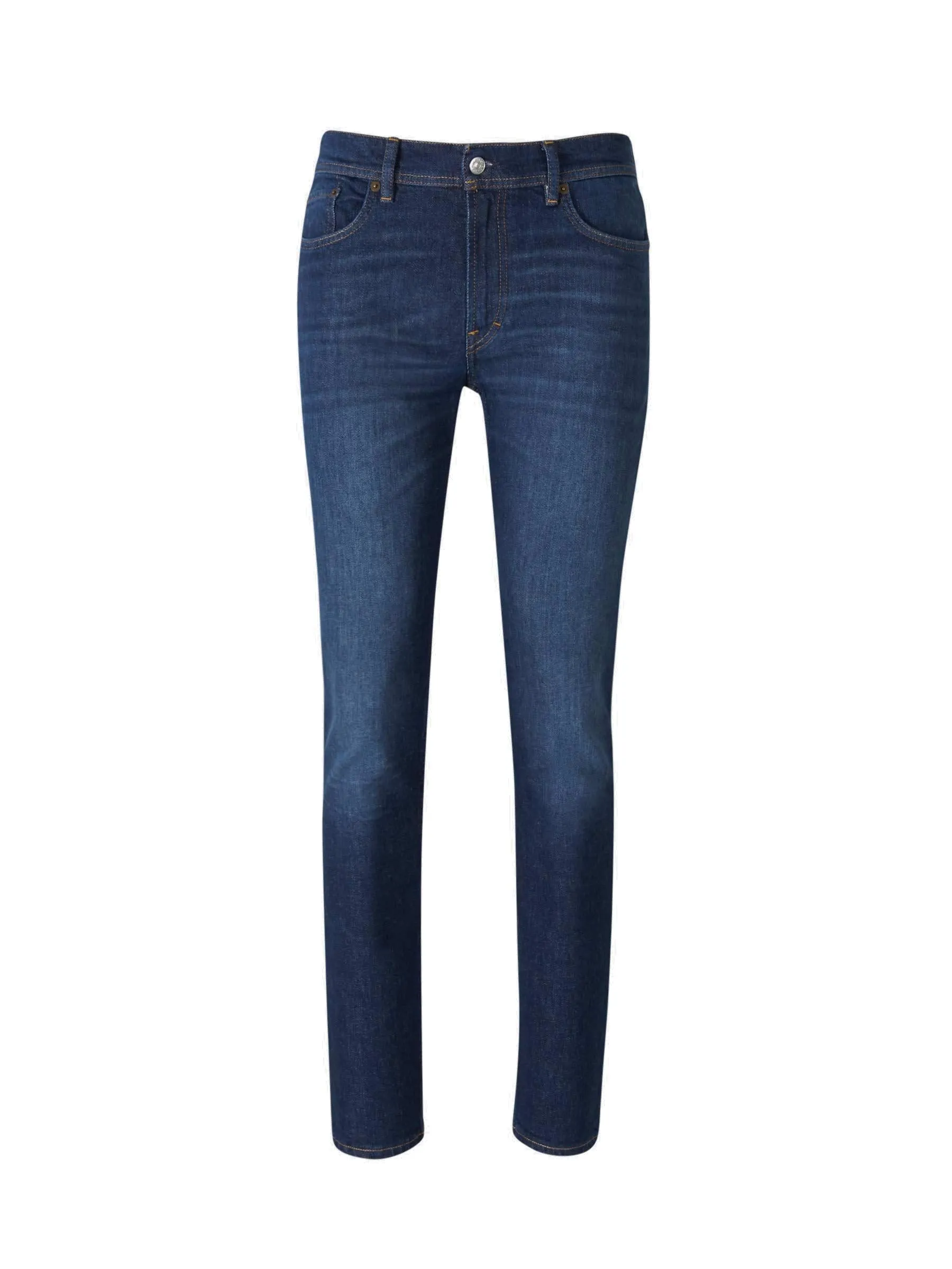 Acne Studios Logo Patch Slim Fit Jeans