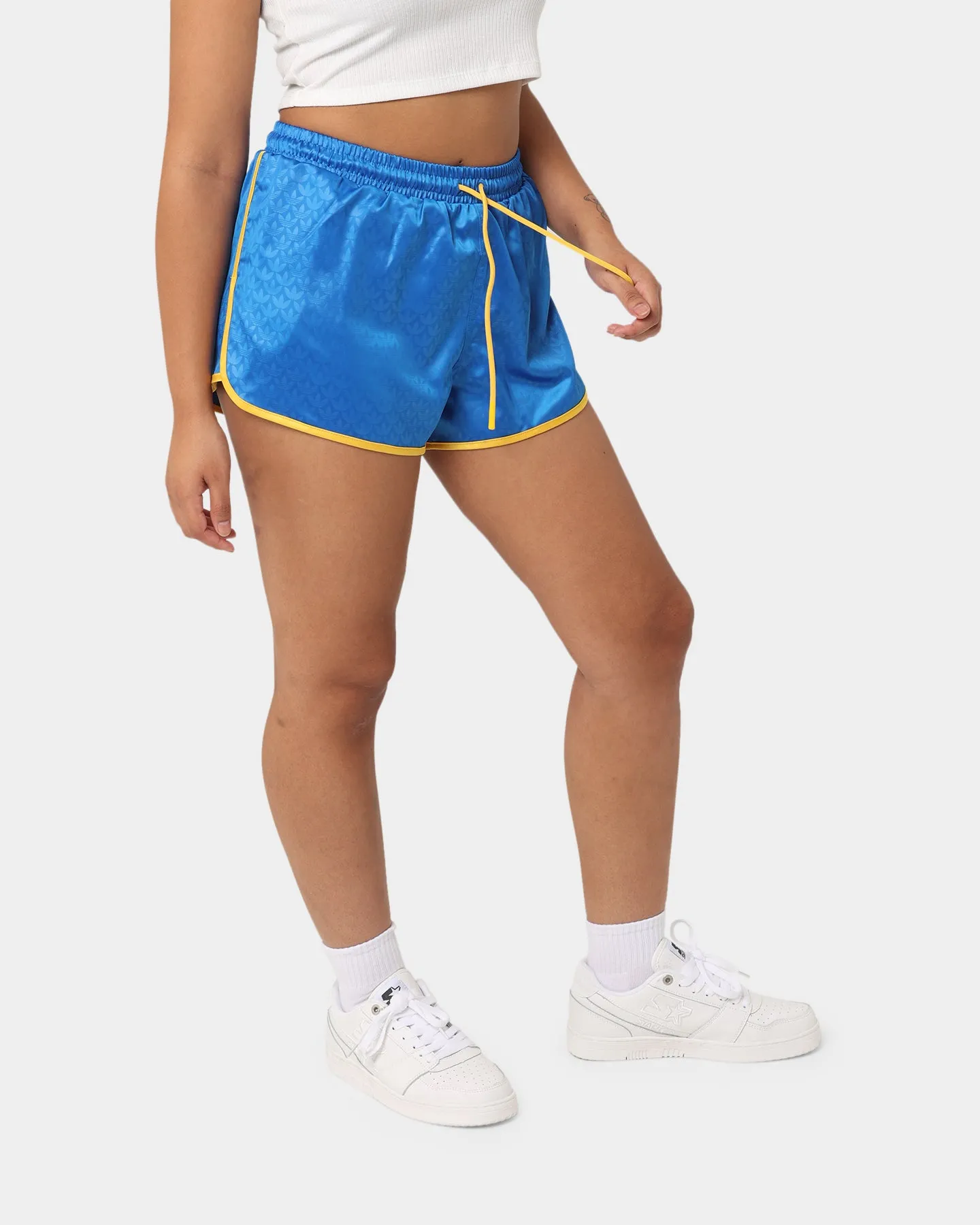 Adidas Adicolor Women's Monogram Shorts Bluebird