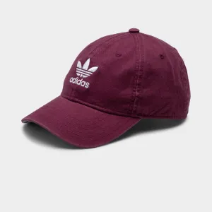 adidas Originals Relaxed Strapback Cap / Dark Red