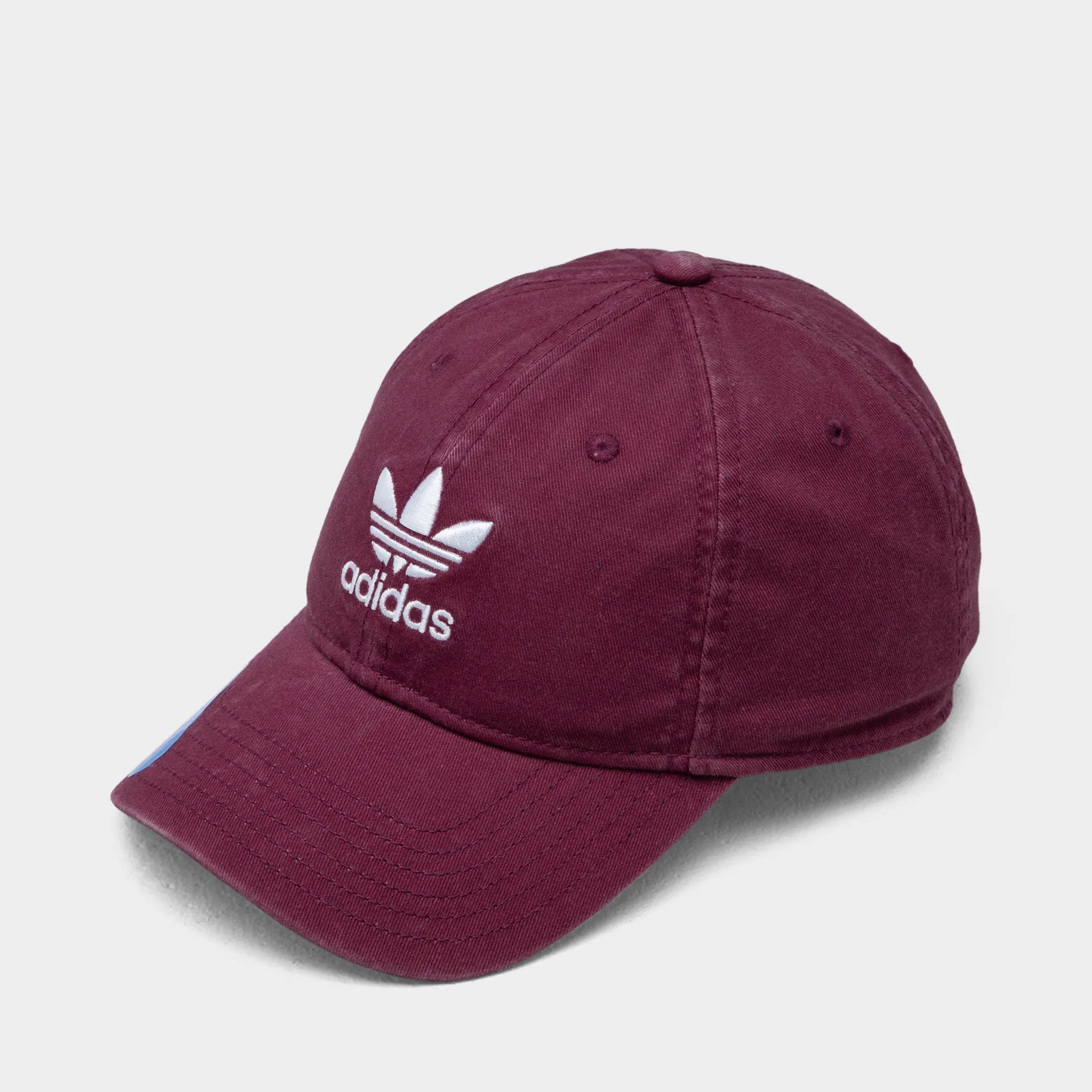 adidas Originals Relaxed Strapback Cap / Dark Red