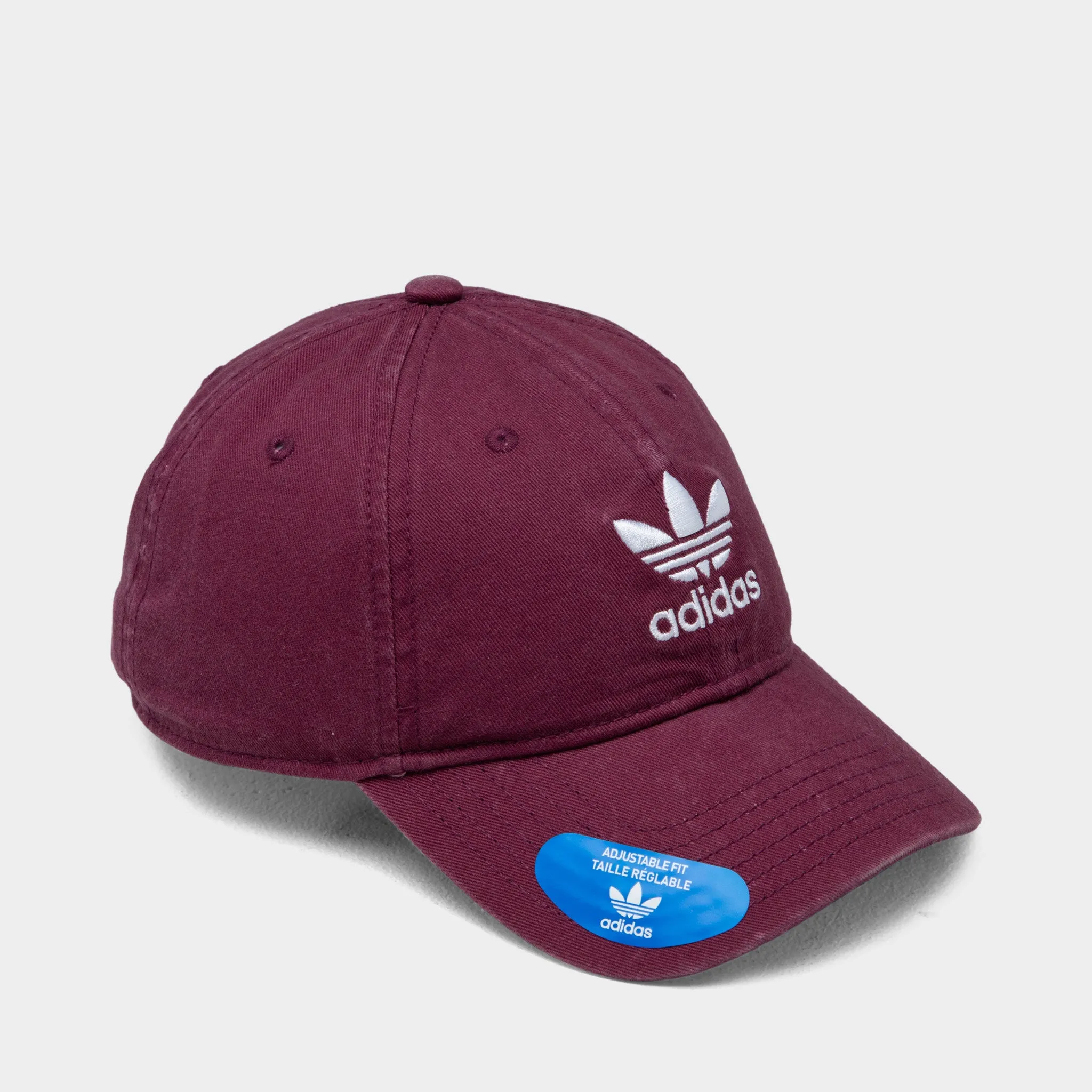 adidas Originals Relaxed Strapback Cap / Dark Red