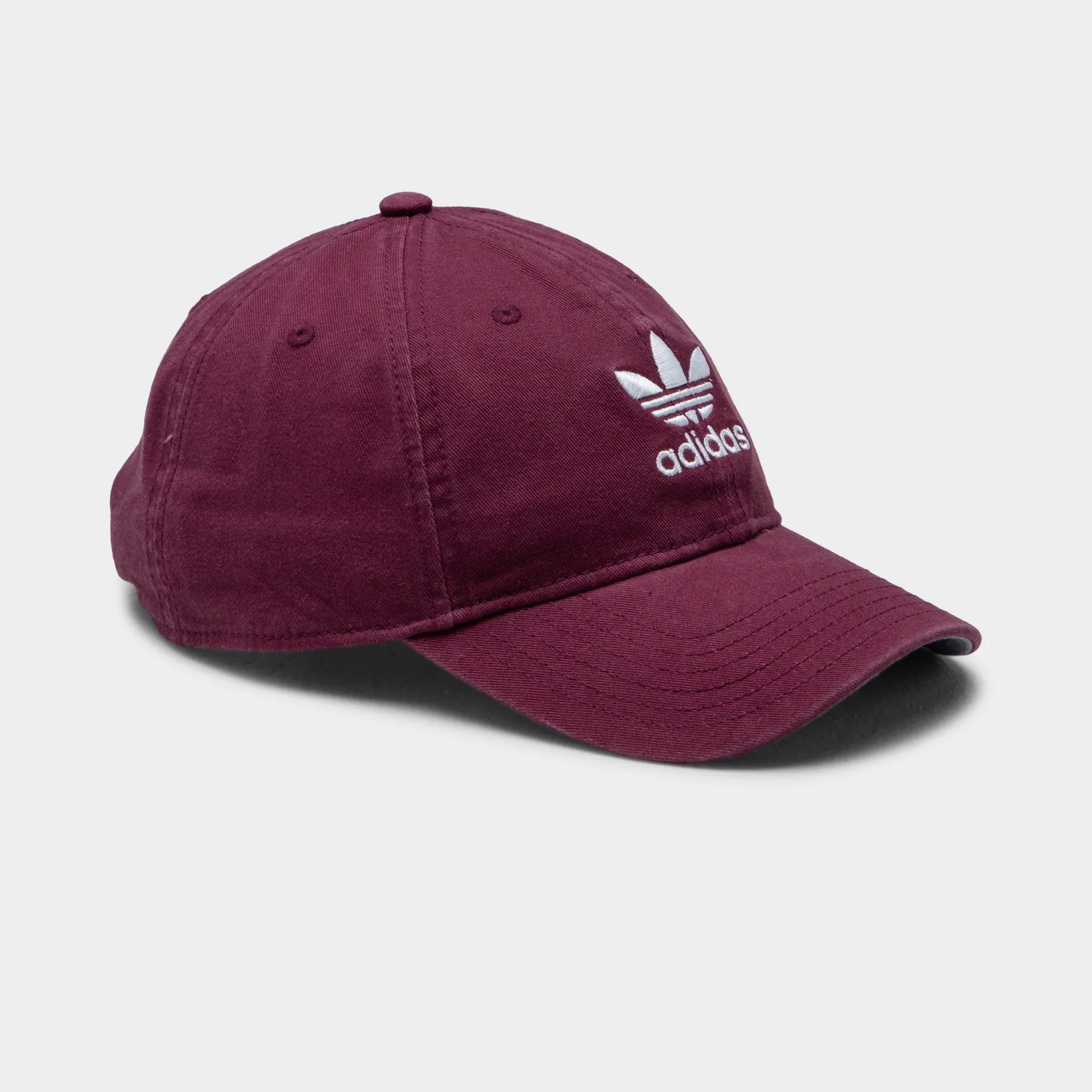 adidas Originals Relaxed Strapback Cap / Dark Red