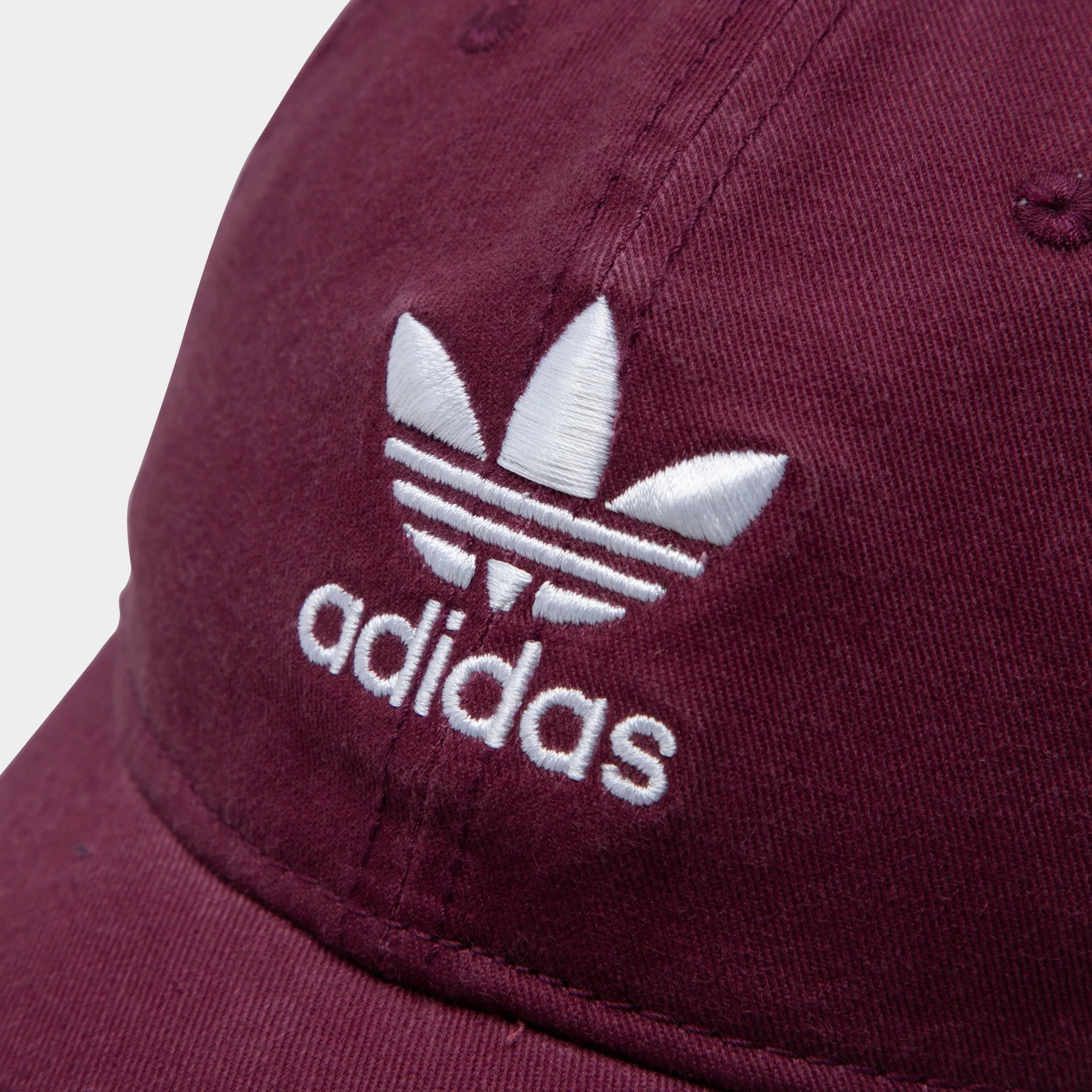 adidas Originals Relaxed Strapback Cap / Dark Red