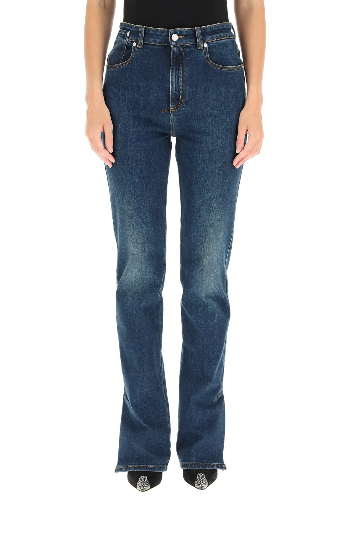 Alexander McQueen Slim-Fit Flared Jeans