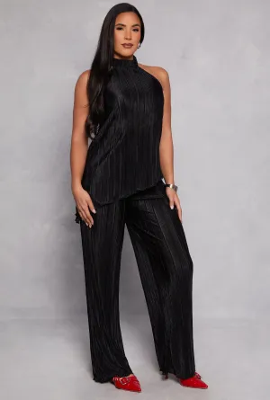 Almost Famous Plisse Wide Leg Pants