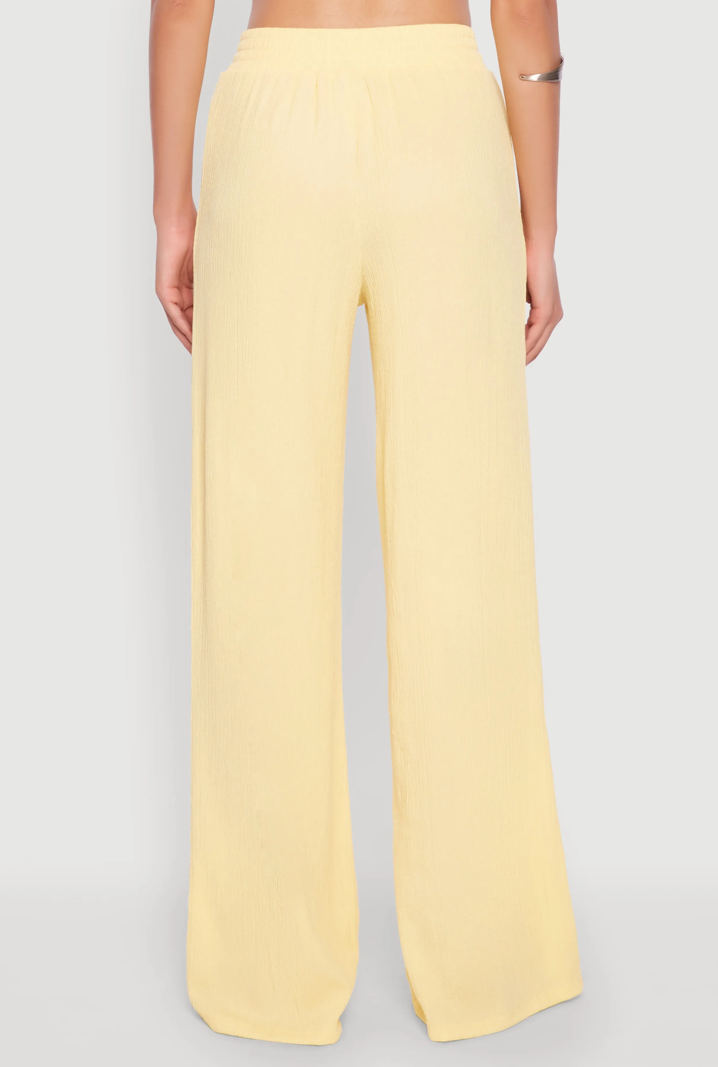 Almost Famous Textured Knit Wide Leg Pants