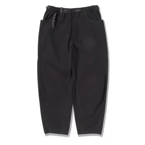 And Wander High Count Cloth Wide Pants Black