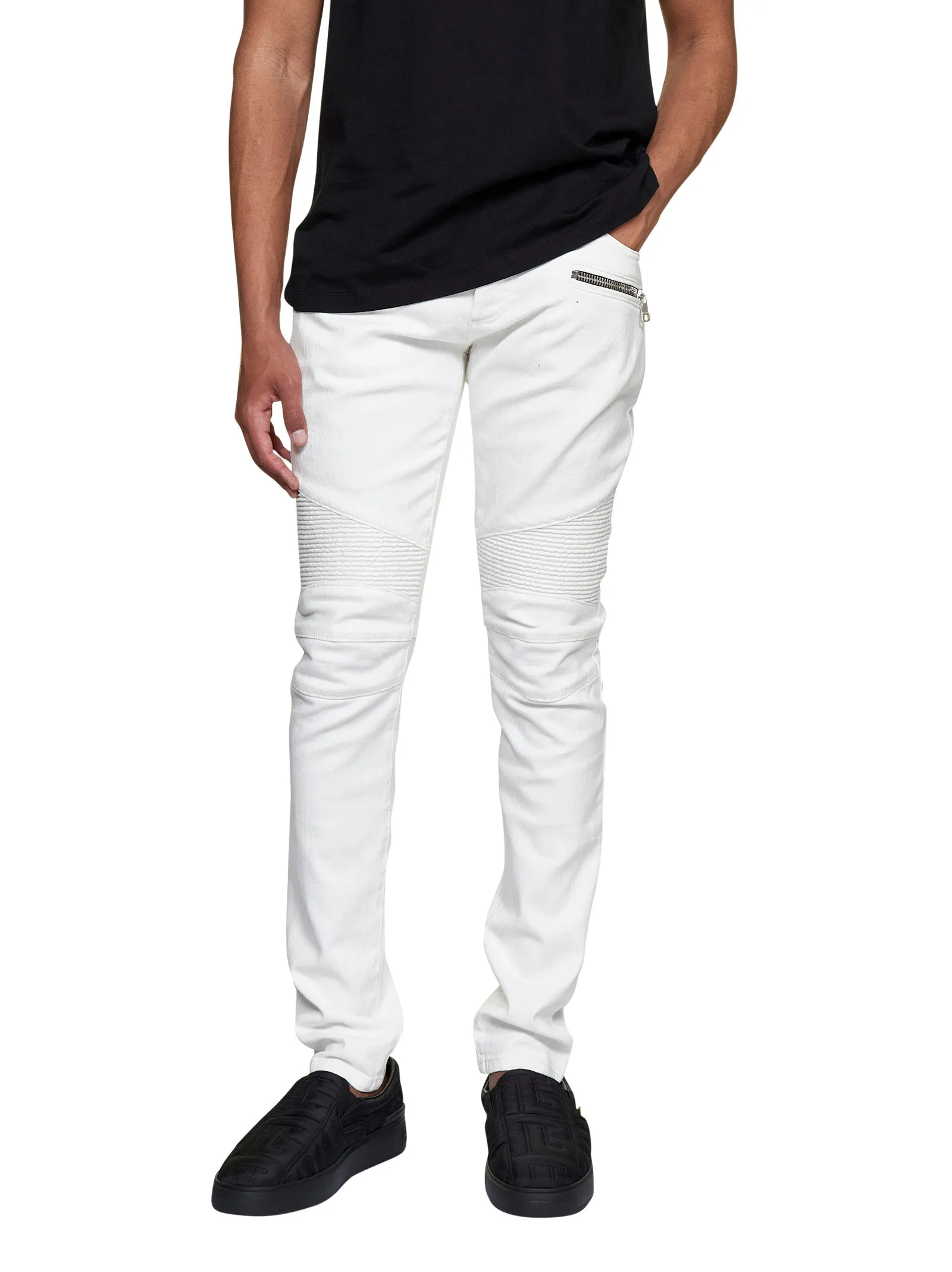 Balmain Ribbed Slim Fit Jeans