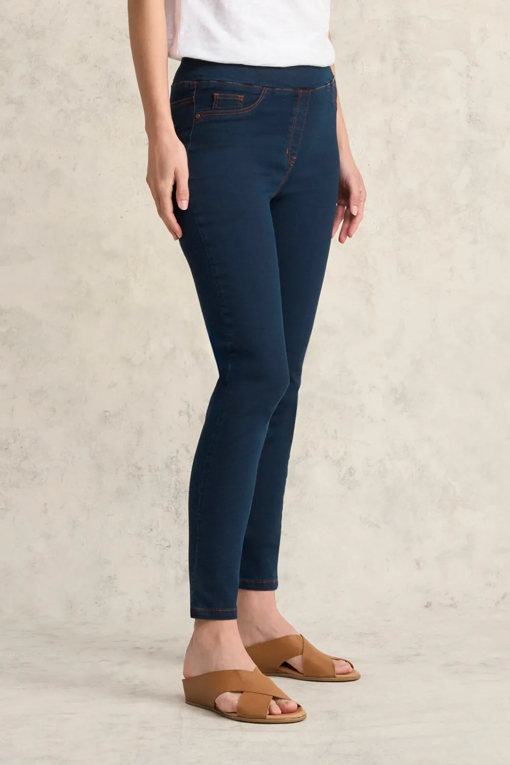 Bengajean® Good Earth Cotton® 7/8 Skinny Leg - Clean Denim Blue
