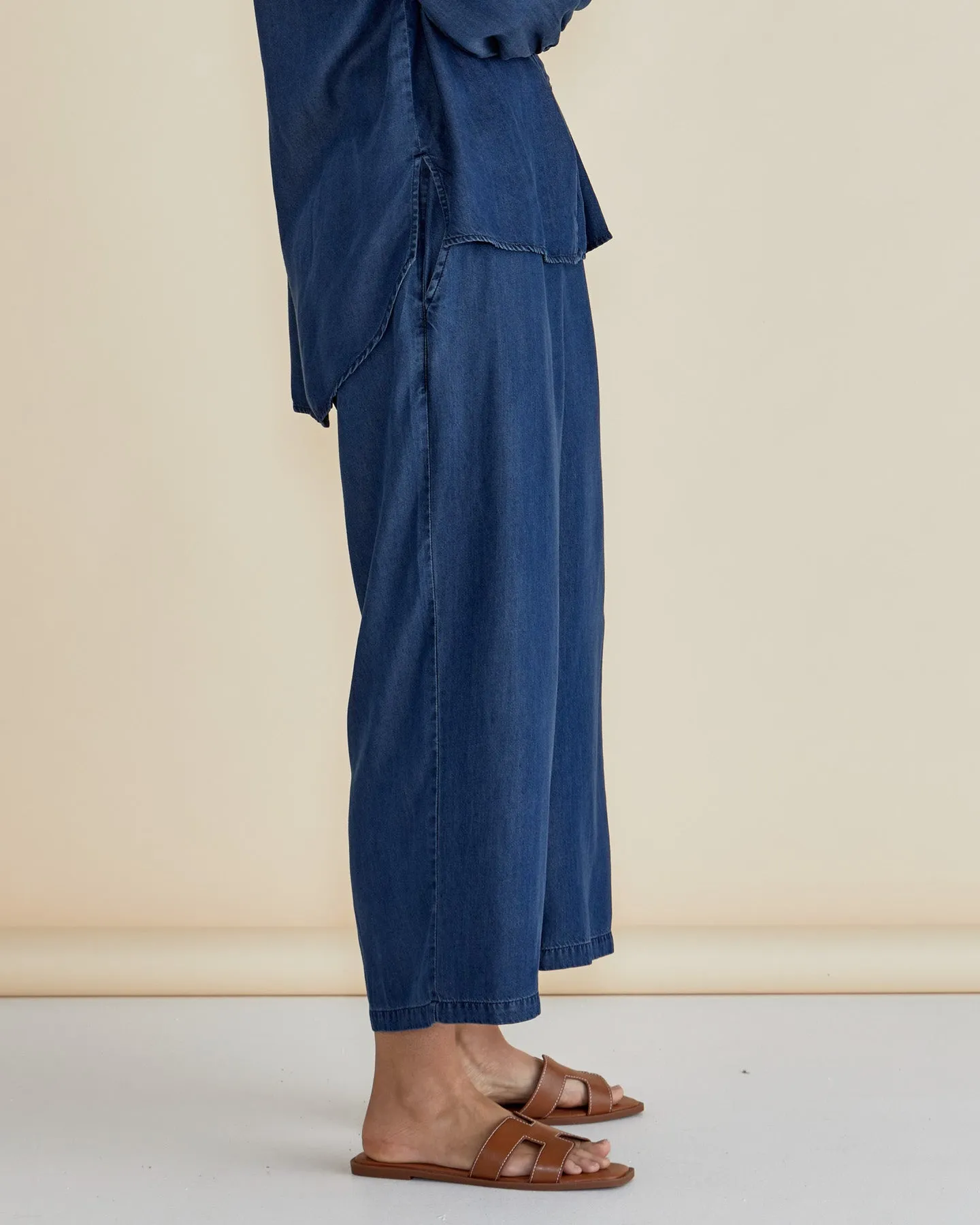 Betty Basics Rio Relaxed Pant Dark Indigo