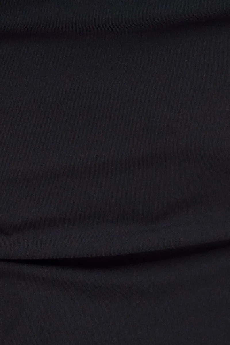 Black Bandeau Top