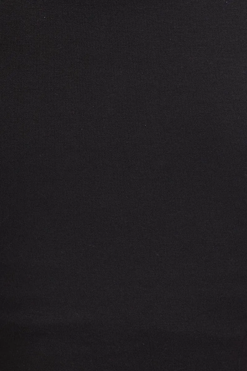 Black Keyhole T Shirt Short Sleeve
