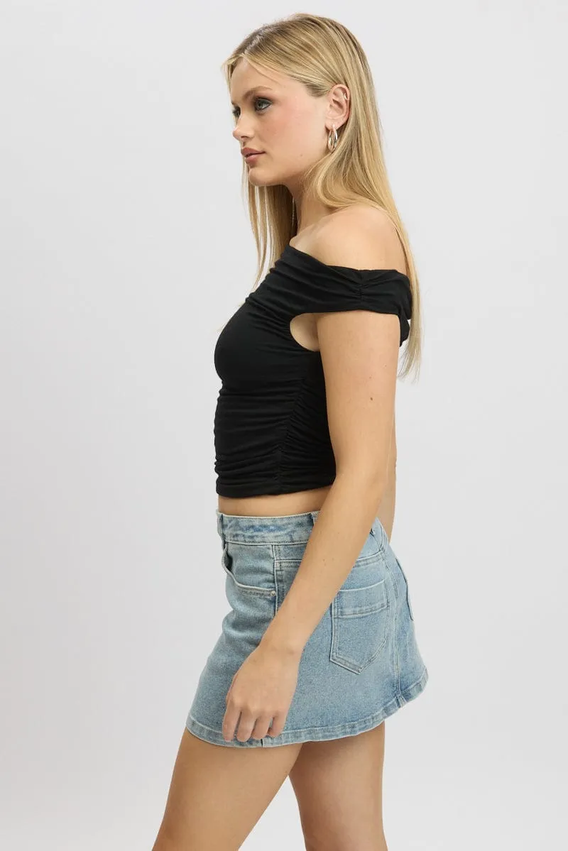 Black Off Shoulder Top