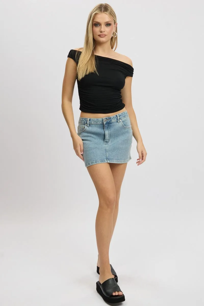 Black Off Shoulder Top