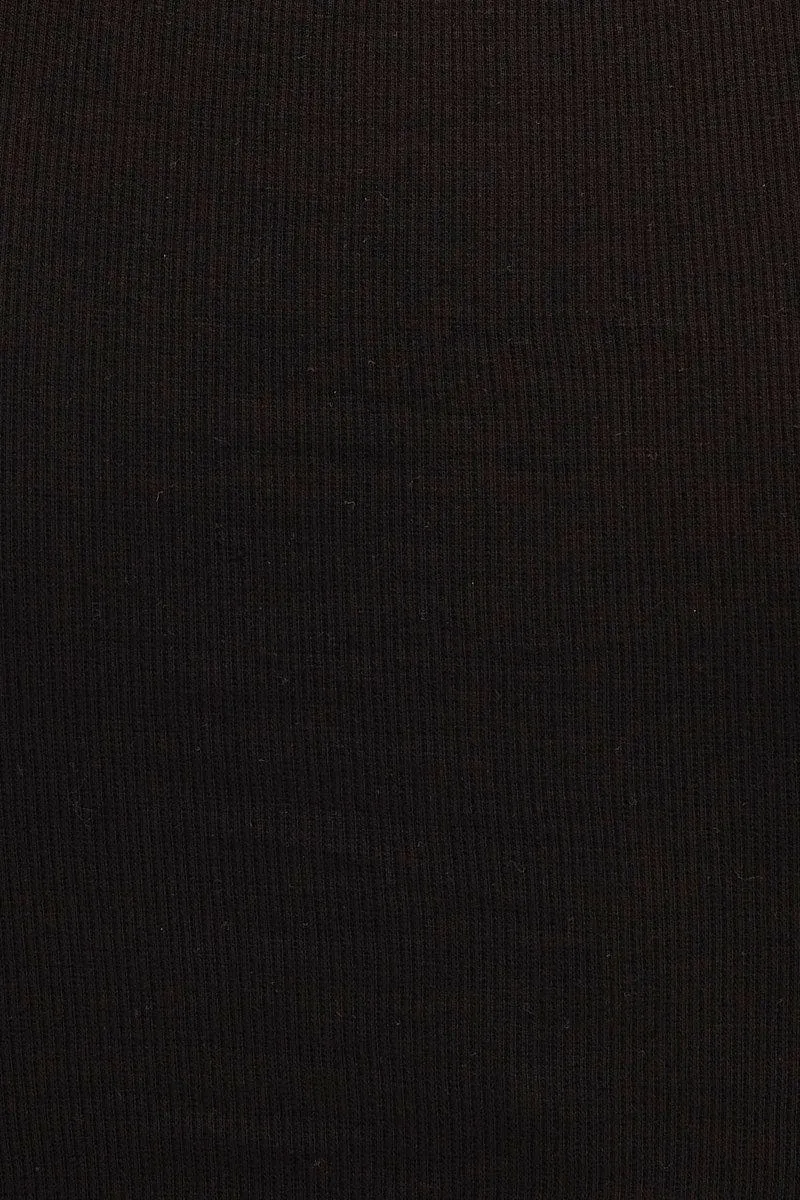Black Short Sleeve Button Down Cardigan