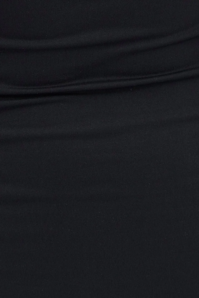 Black Shrug & Dress Set Long Sleeve Maxi Bodycon Jersey