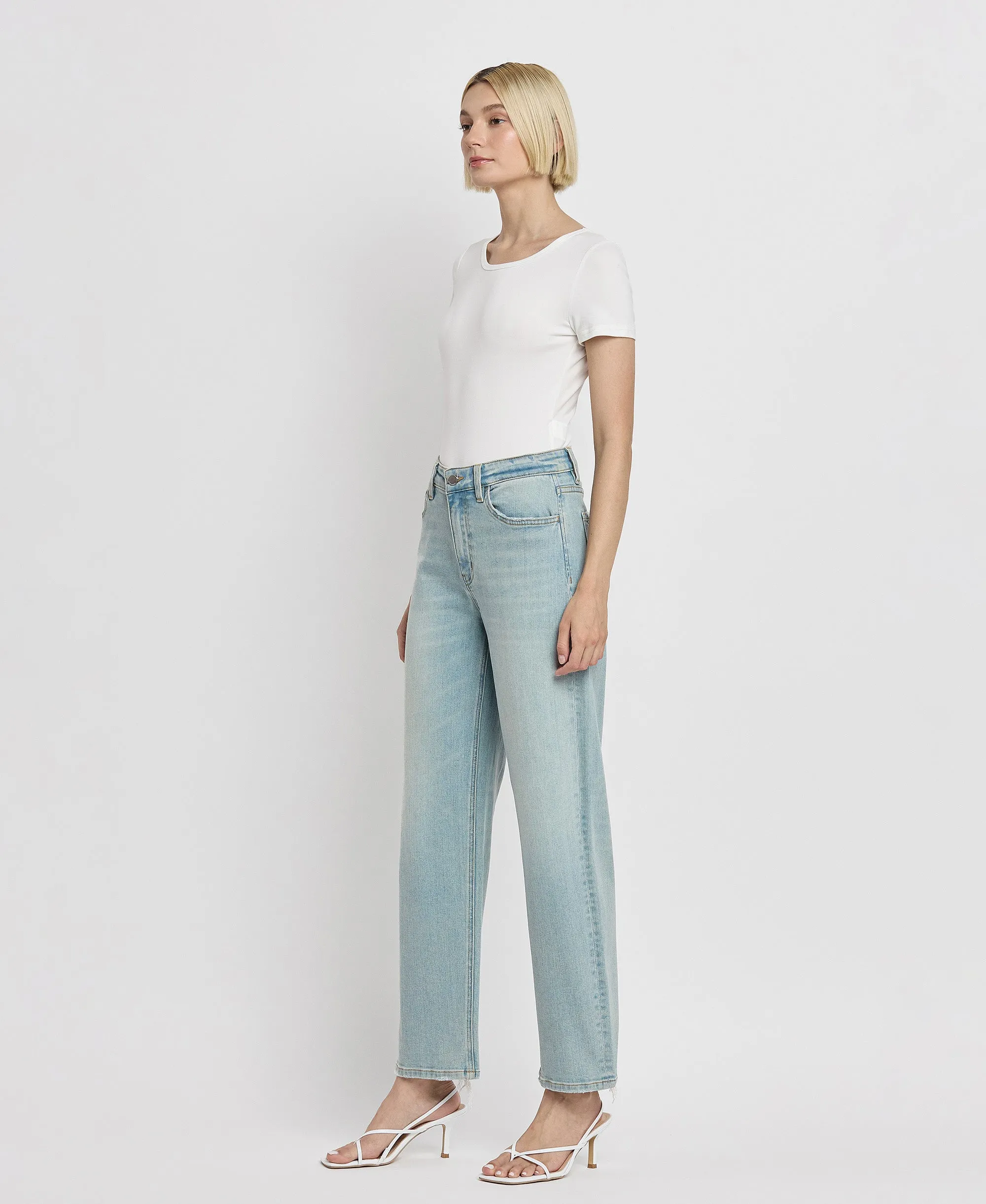Blockbuster - High Rise Ankle Barrel Leg Jeans