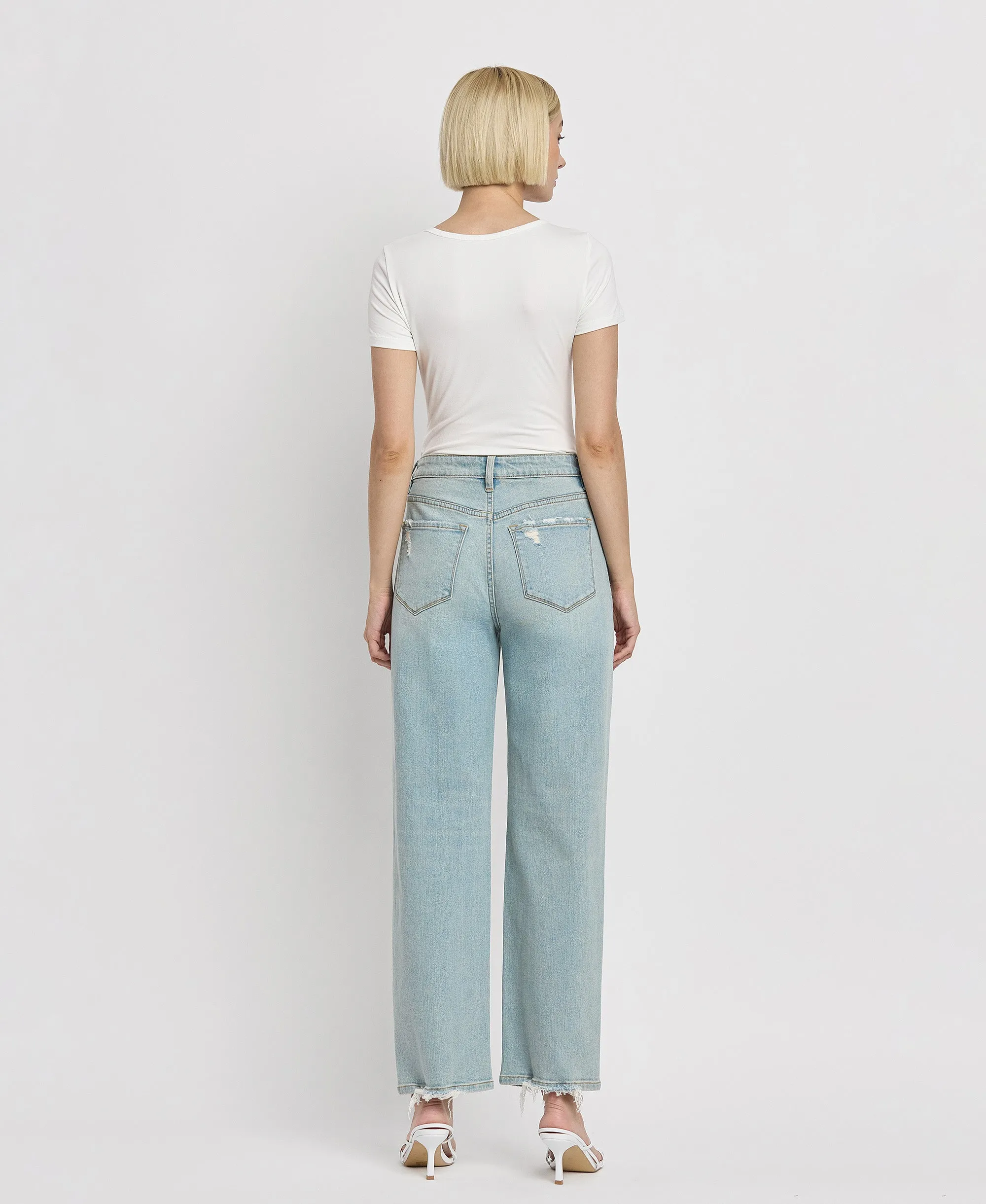 Blockbuster - High Rise Ankle Barrel Leg Jeans