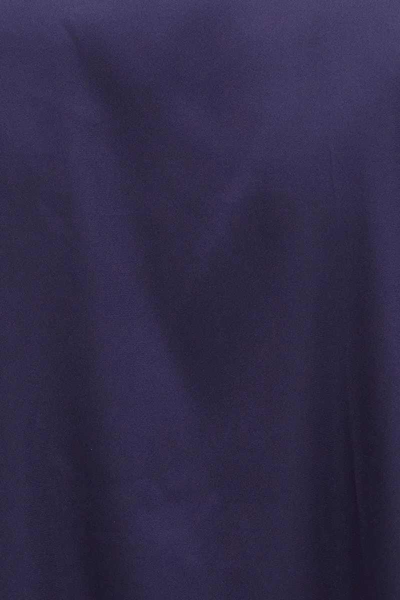 Blue Satin Pajamas Long Sleeve
