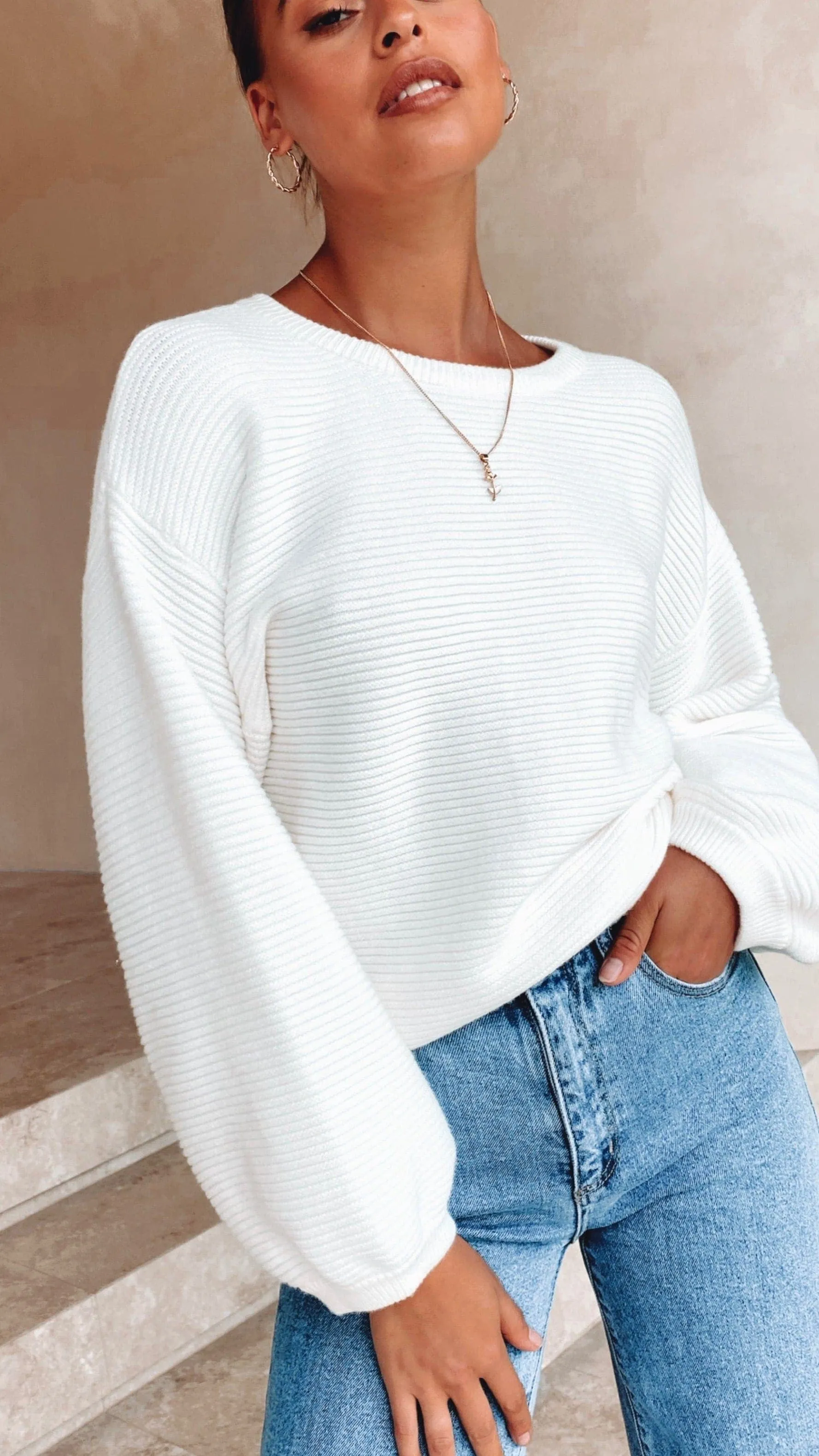Carmel Knit - White