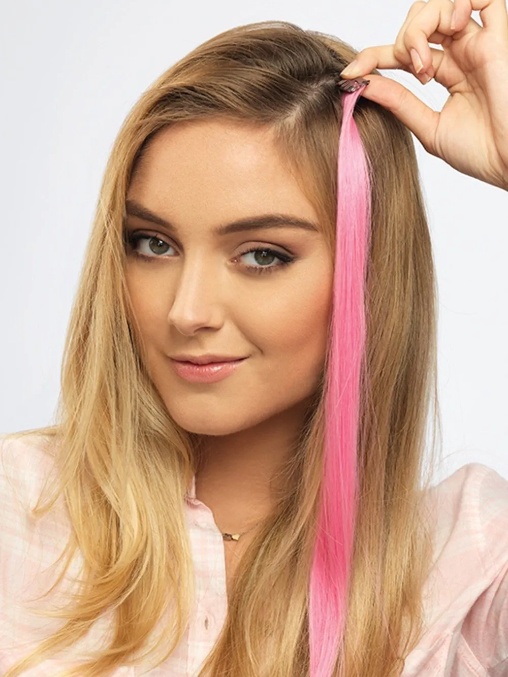 Color Strip HF Synthetic Hair Extension (1 Piece) | Clip In Color | DISCONTINUED