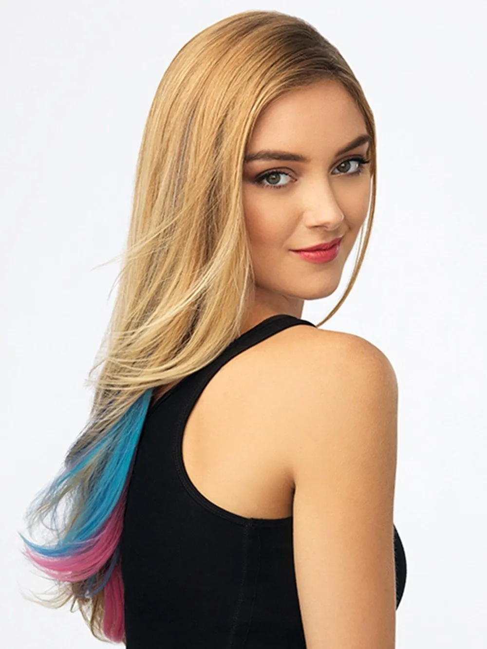 Color Strip HF Synthetic Hair Extension (1 Piece) | Clip In Color | DISCONTINUED