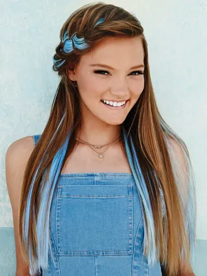 Color Strip HF Synthetic Hair Extension (1 Piece) | Clip In Color | DISCONTINUED