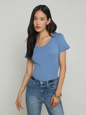 Cory Cotton Scoopneck Tee