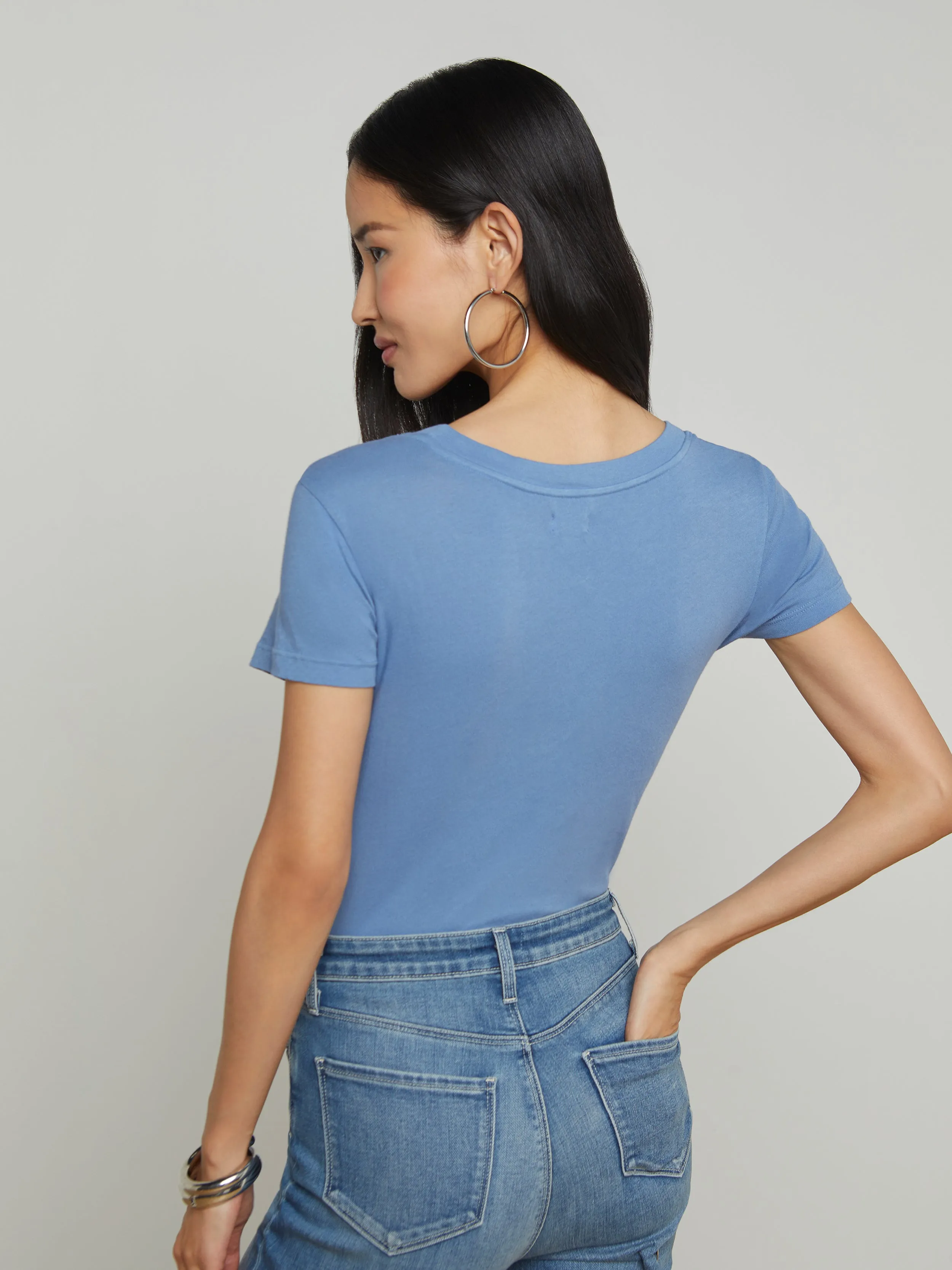 Cory Cotton Scoopneck Tee