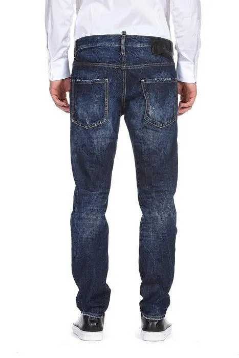 Dsquared 2 Logo Print Slim-Fit Jeans