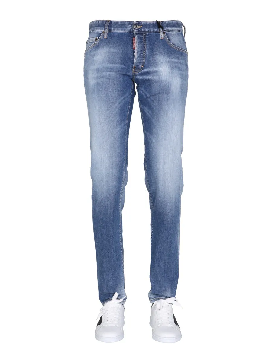 Dsquared2 Washed Effect Slim Fit Jeans