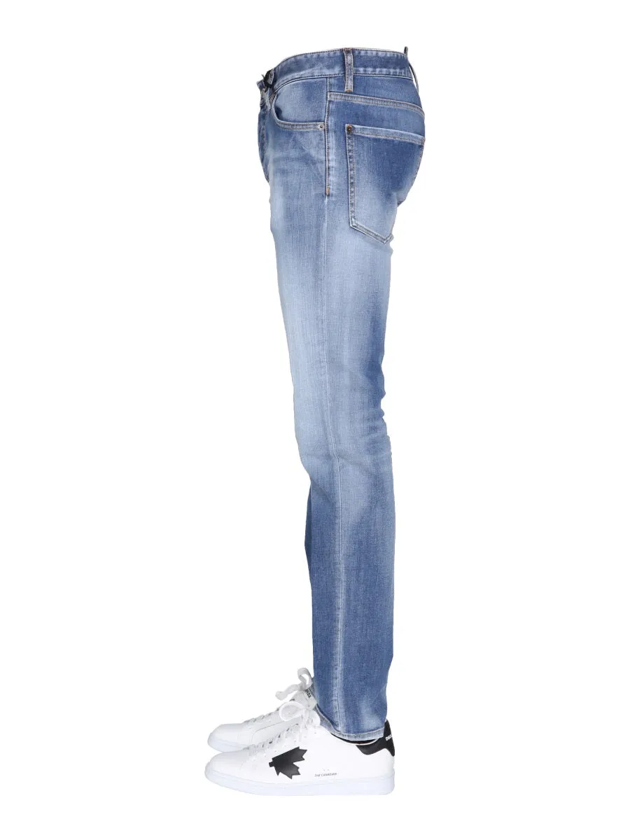 Dsquared2 Washed Effect Slim Fit Jeans