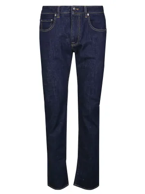 Etro Logo Patch Slim Fit Jeans