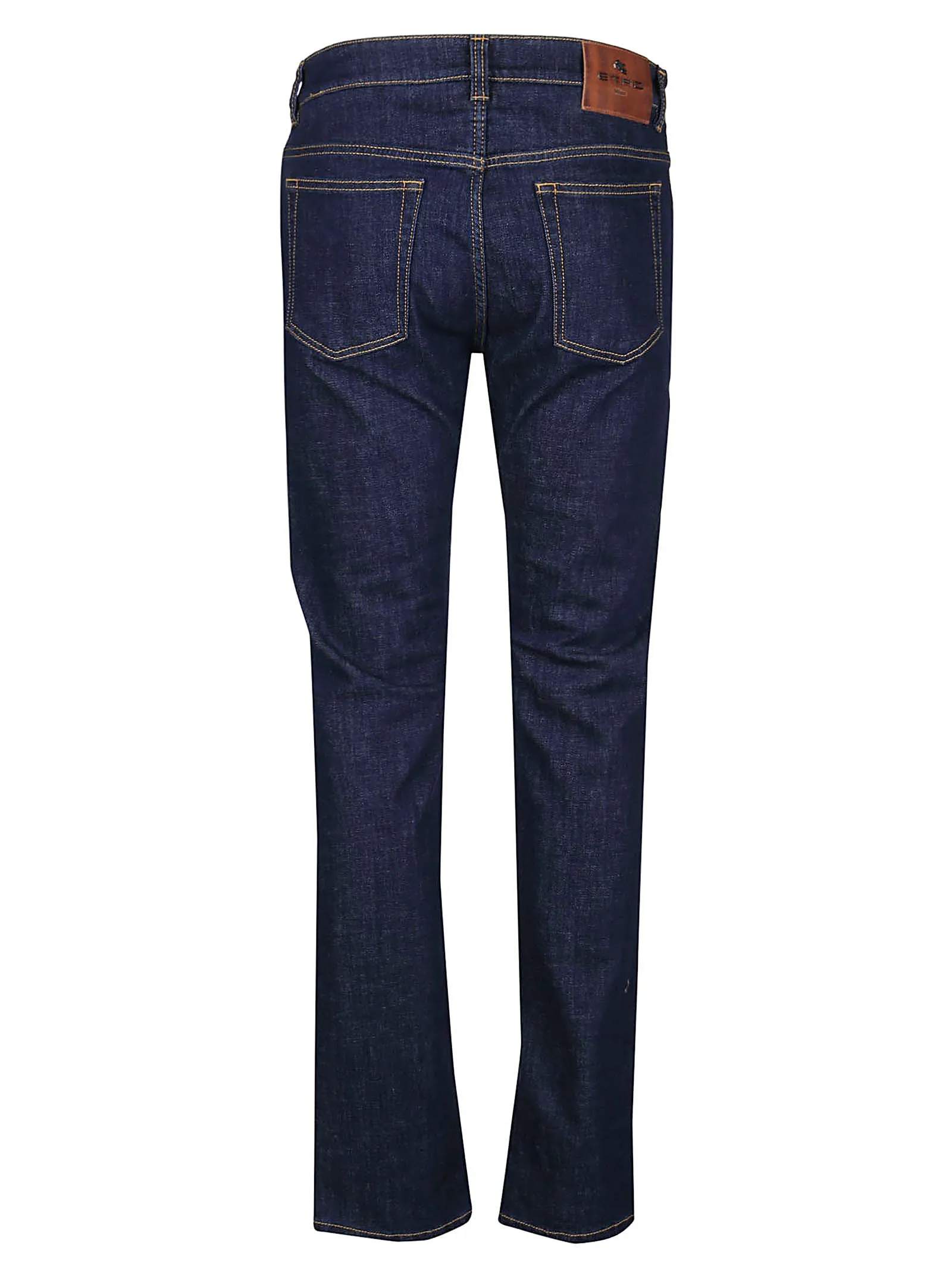 Etro Logo Patch Slim Fit Jeans
