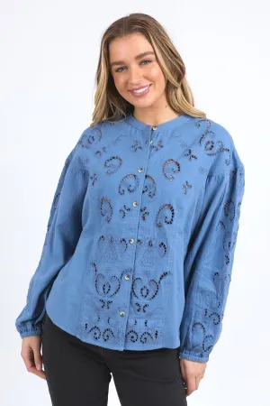 Foxwood Marlowe Blouse Coronet Blue