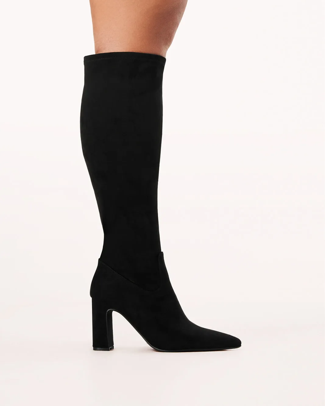FREDDY EXTENDED CURVE - BLACK SUEDE