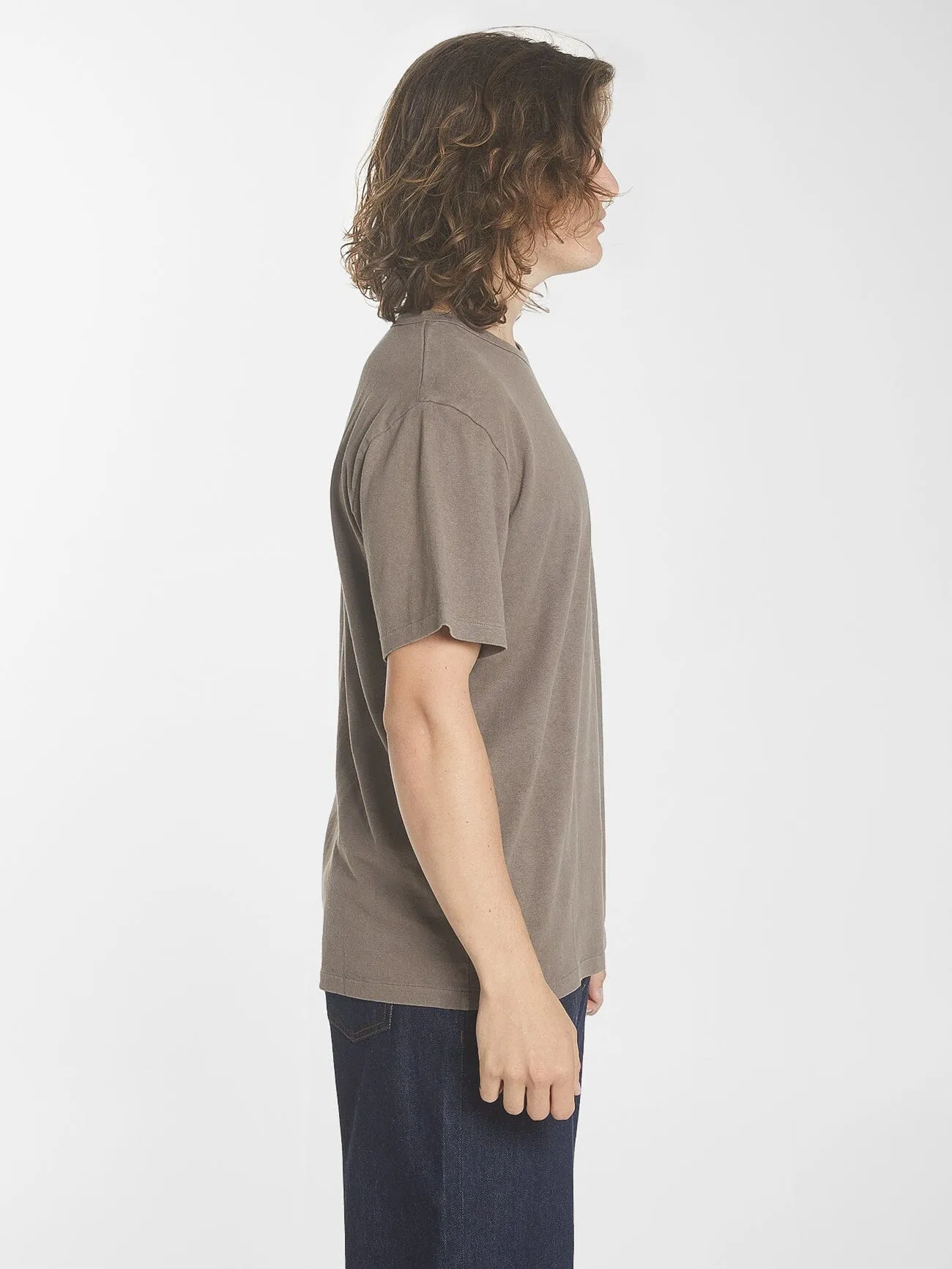 Hemp Thrills Embro Merch Fit Tee - Light Canteen