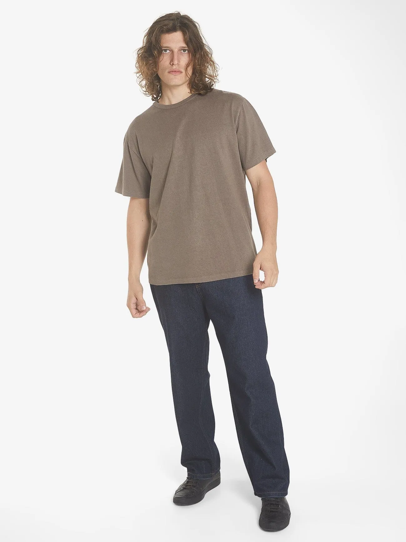 Hemp Thrills Embro Merch Fit Tee - Light Canteen