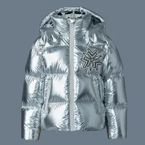 JESSE-MSF Metallic light down jacket for kids (8-14 years) Silver