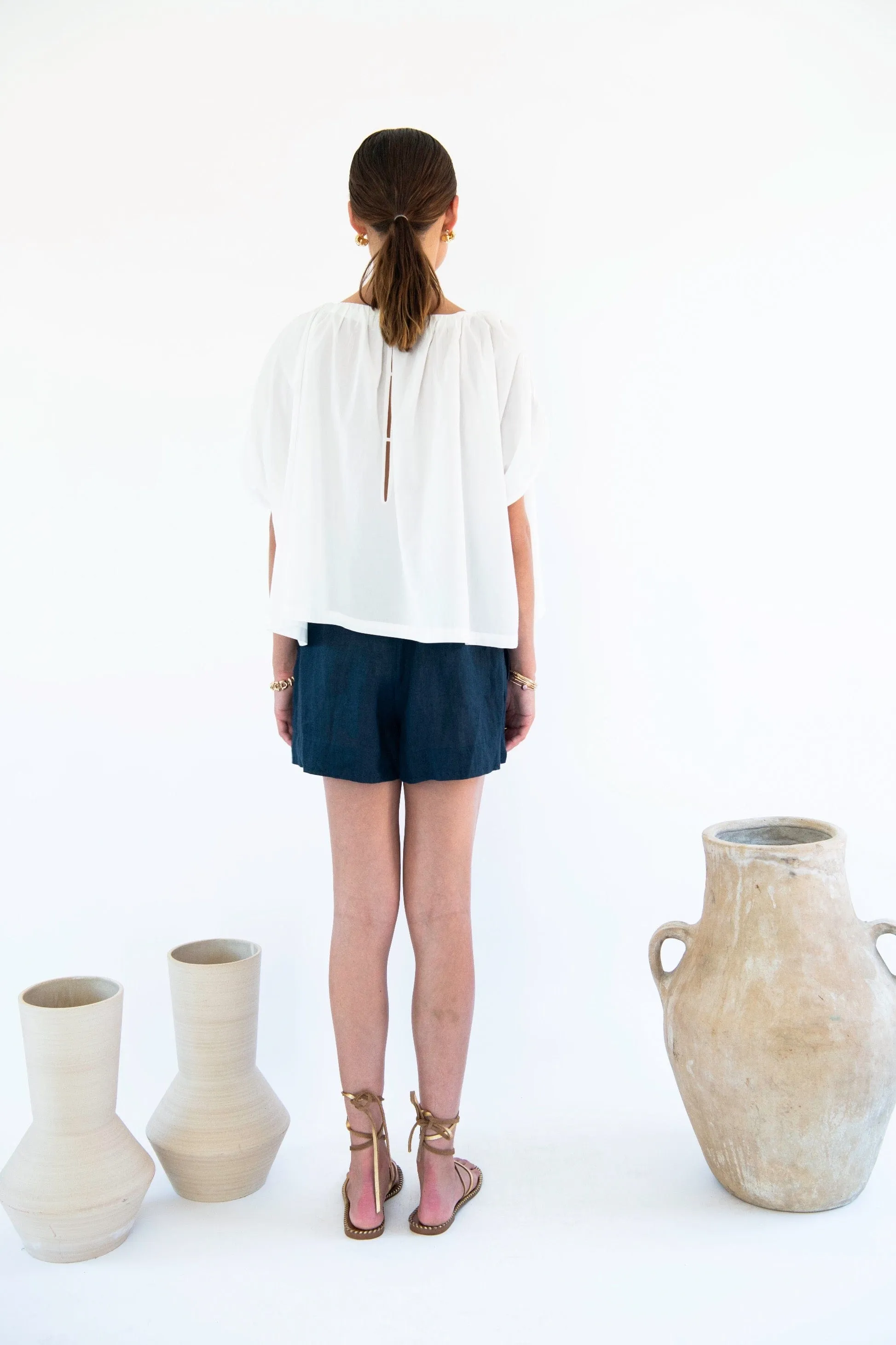 Julietta Organic Cotton Poplin Blouse | Multiple Colours