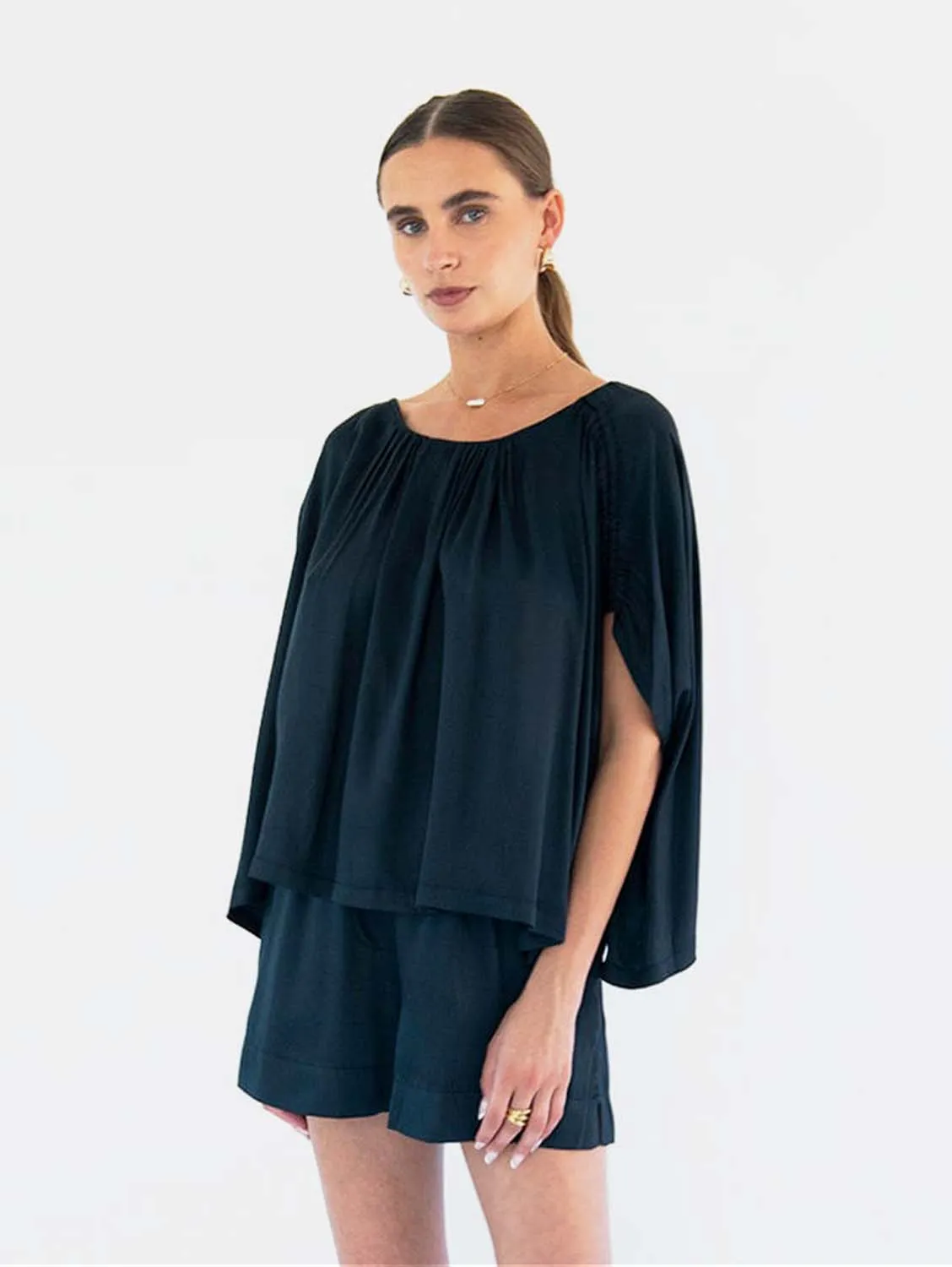 Julietta Organic Cotton Poplin Blouse | Multiple Colours