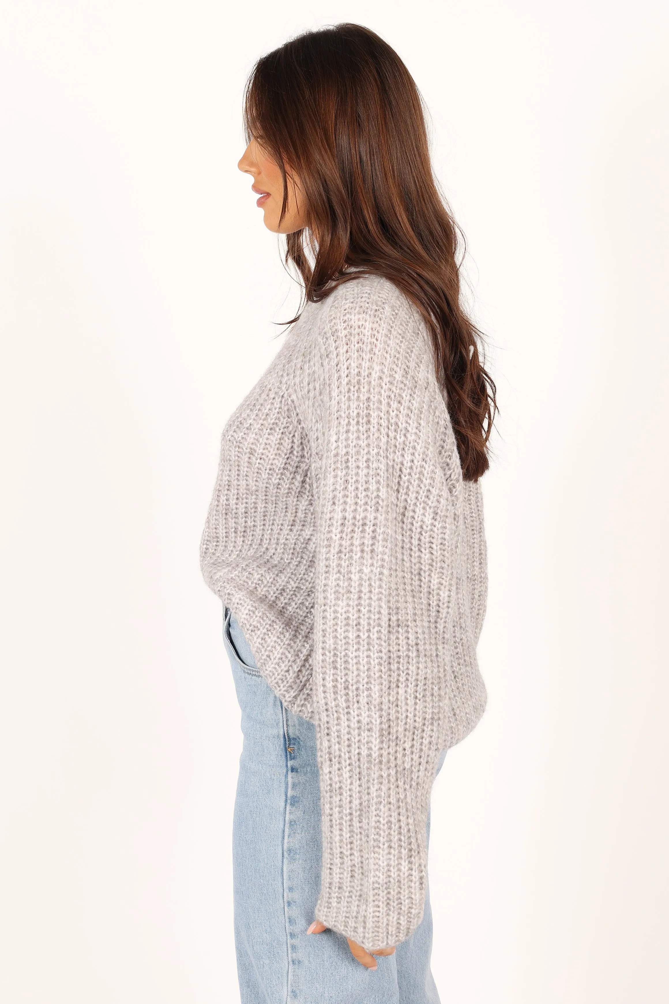Keily Knit Sweater - Grey