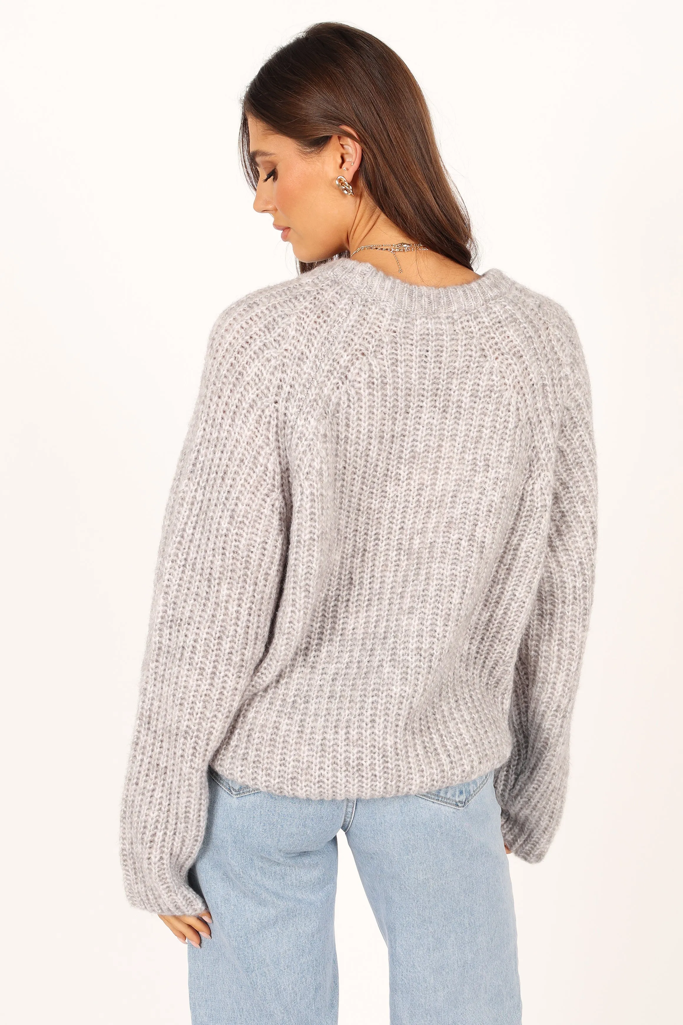 Keily Knit Sweater - Grey