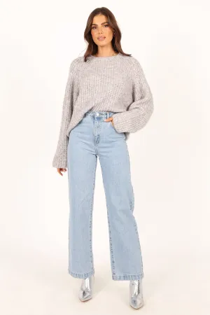 Keily Knit Sweater - Grey