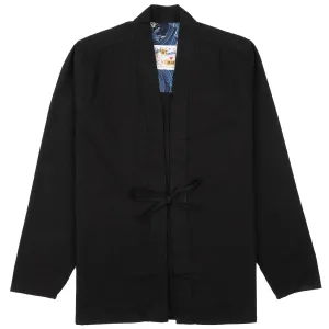 Kimono Shirt - Black Rinsed Oxford   Black Japanese Festival